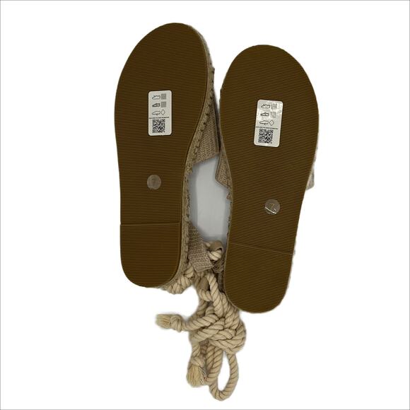 Asos June rope tie espadrilles sandal in Natural Size UK7/US9 - Picture 9 of 13